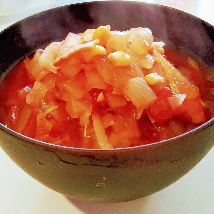 トマト缶で（*'∀'人）★キャベツと野菜のスープ★